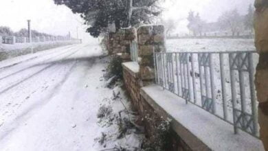 الكاف: تساقط الثلوج