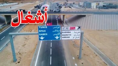 أشغال بطريق قابس مدنين