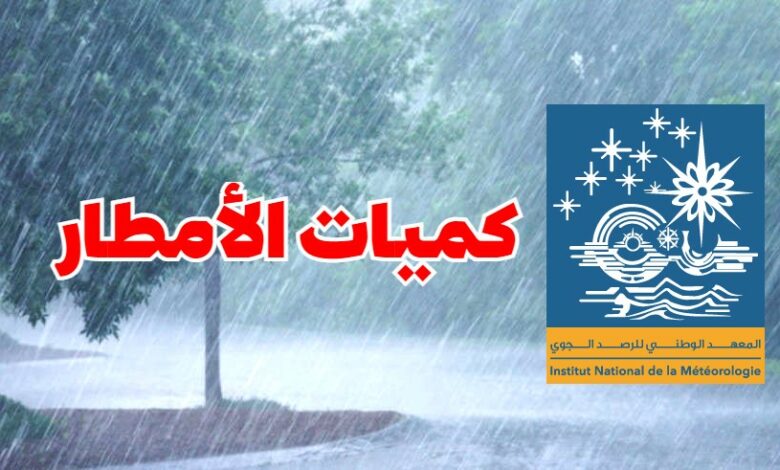 كميات الأمطار المسجلة